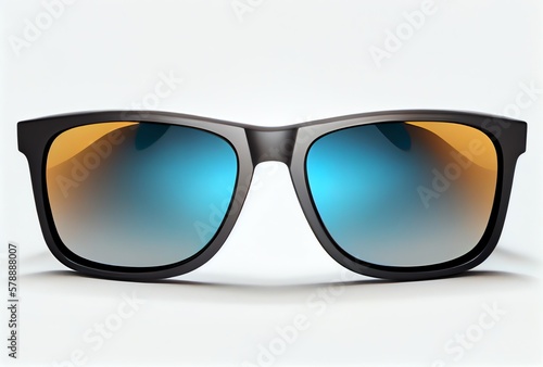 polarized sunglasses isolated on white background, generative AI