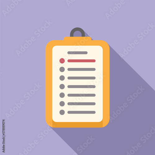Shop board icon flat vector. Parcel product. Service package