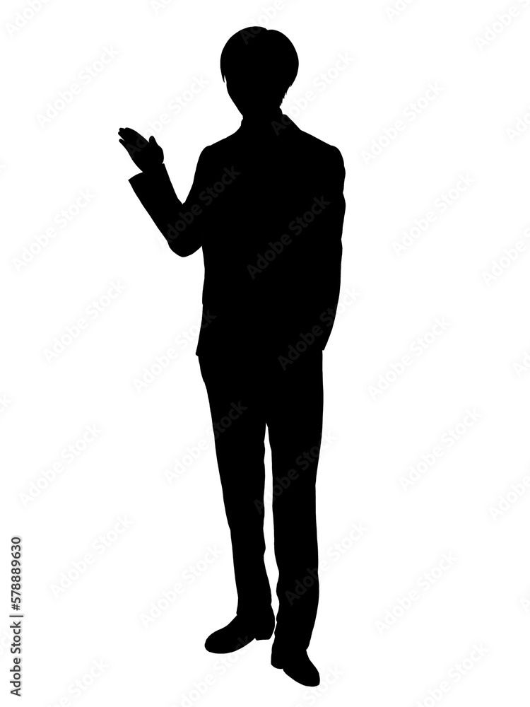 男性のシルエット