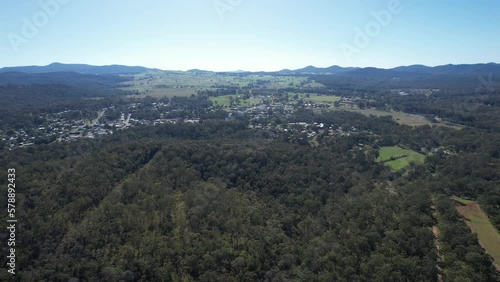 Aerial footage of Ravenshoe Queensland Australia photo