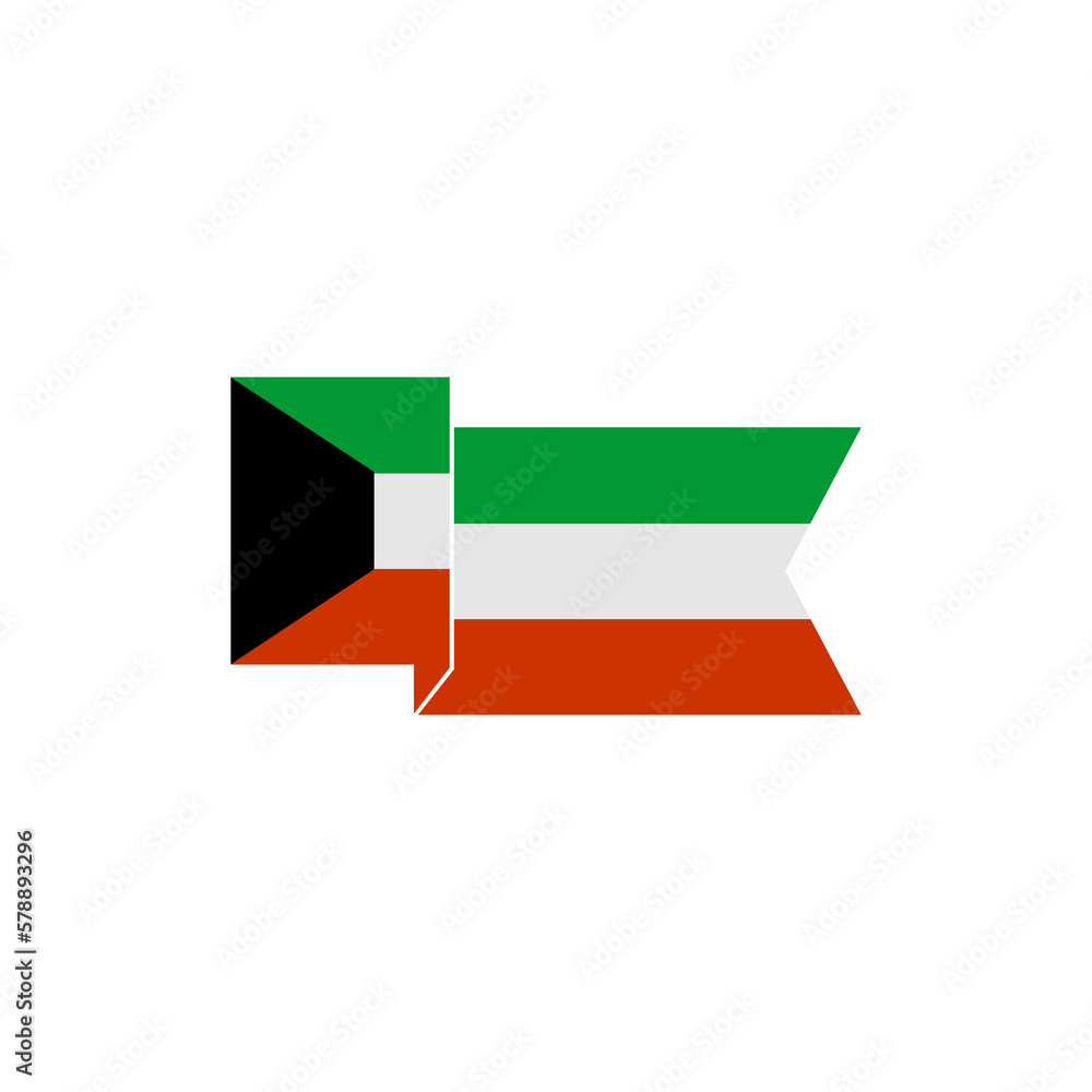 Kuwait flag icon set, Kuwait independence day icon set vector sign symbol Kuwait flag icon set, Kuwait independence day icon set vector sign symbol