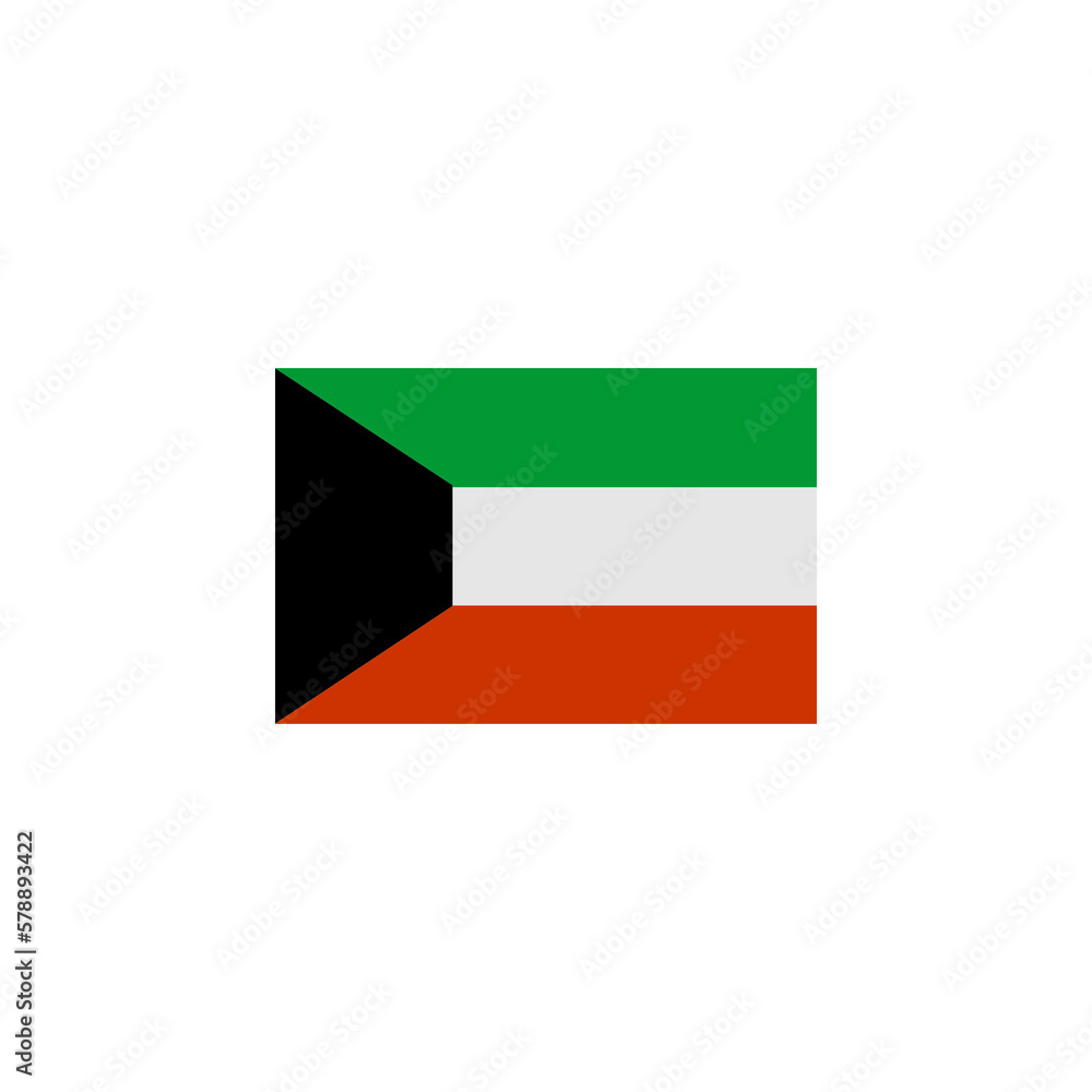 Kuwait flag icon set, Kuwait independence day icon set vector sign symbol Kuwait flag icon set, Kuwait independence day icon set vector sign symbol