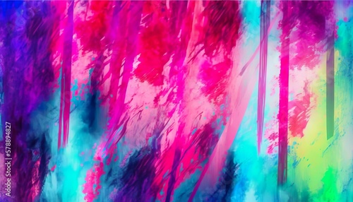 Watercolor Pastel Artistic, Colorful Background, Colorful Abstract Art Created with Generative AI technology