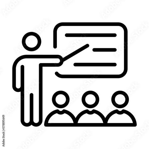 Icono de presentación. Ilustración vectorial