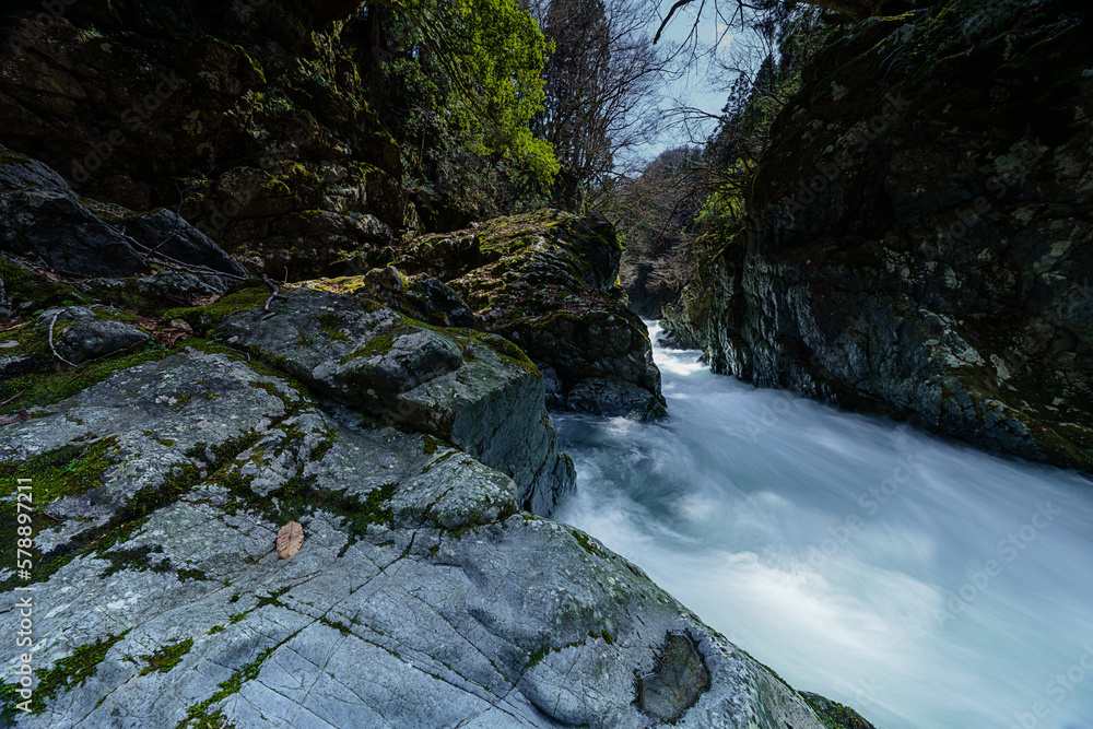 Obraz premium 五泉市 滝壺