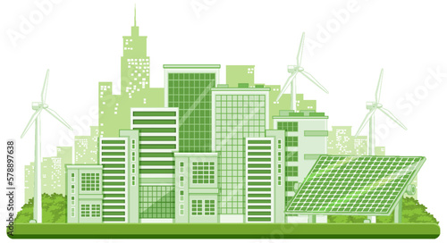 Green energy vector concept