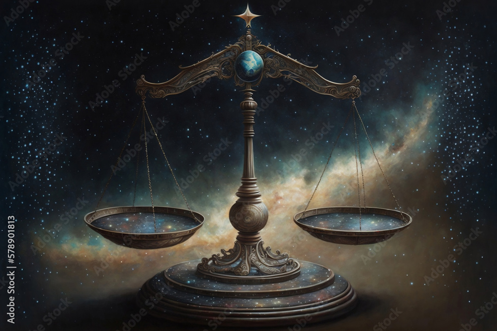 Generative AI Explores the Symbolic Meaning of the Scales of Justic