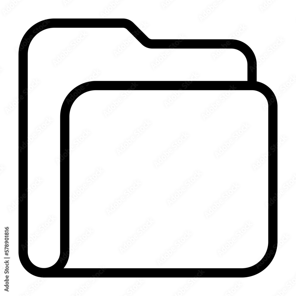 folder line icon folder line icon
