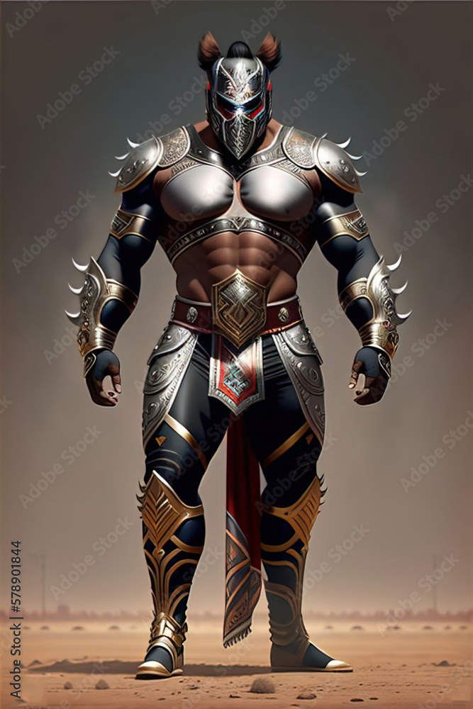 Warrior robot cyborg, Robot cyborg soldier, Knight in armour, Silver Warrior, Modern Knigth, Warrior with helmet, Generative AI
