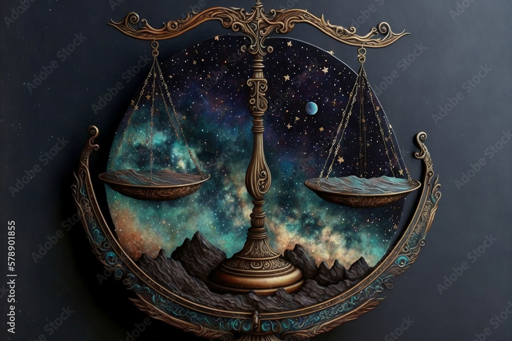 Generative AI Explores the Symbolic Meaning of the Scales of Justic