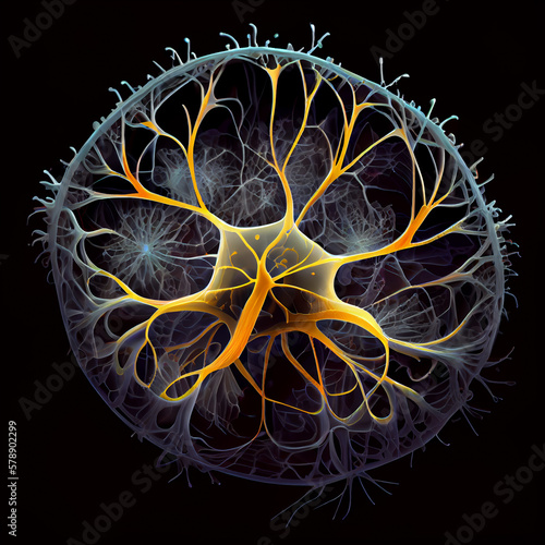 Neurons cells close up photo