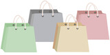 Shopping Bags with Beige Handles 2