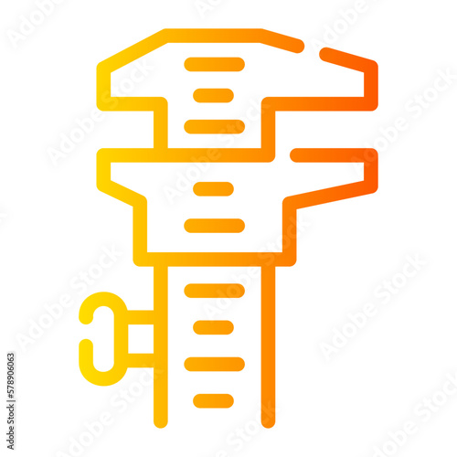 caliper gradient icon
