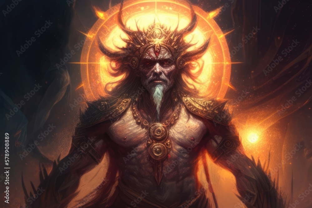 The Legend of the Birth of the Sun God Marduk. AI generation. The Legend of the Birth of the Sun God Marduk. AI generation.
