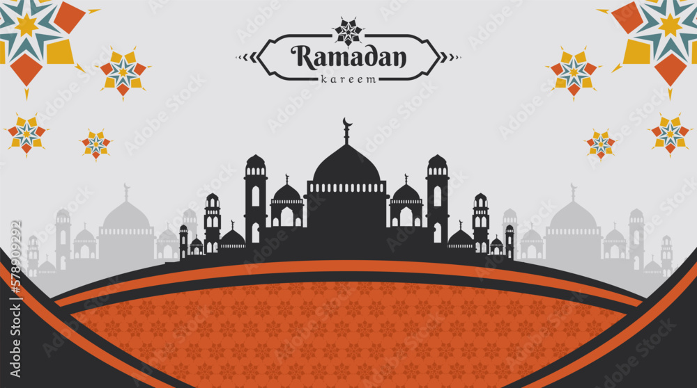 Ramadan banner tempalte illustration design