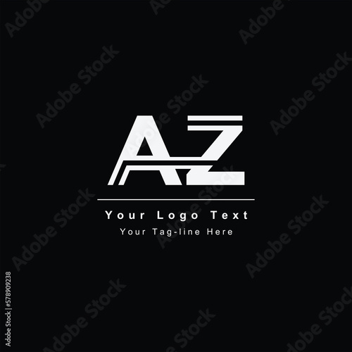 letter az za logo icon business name design