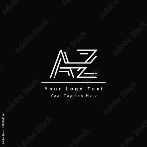 az za logo initial design logo template design