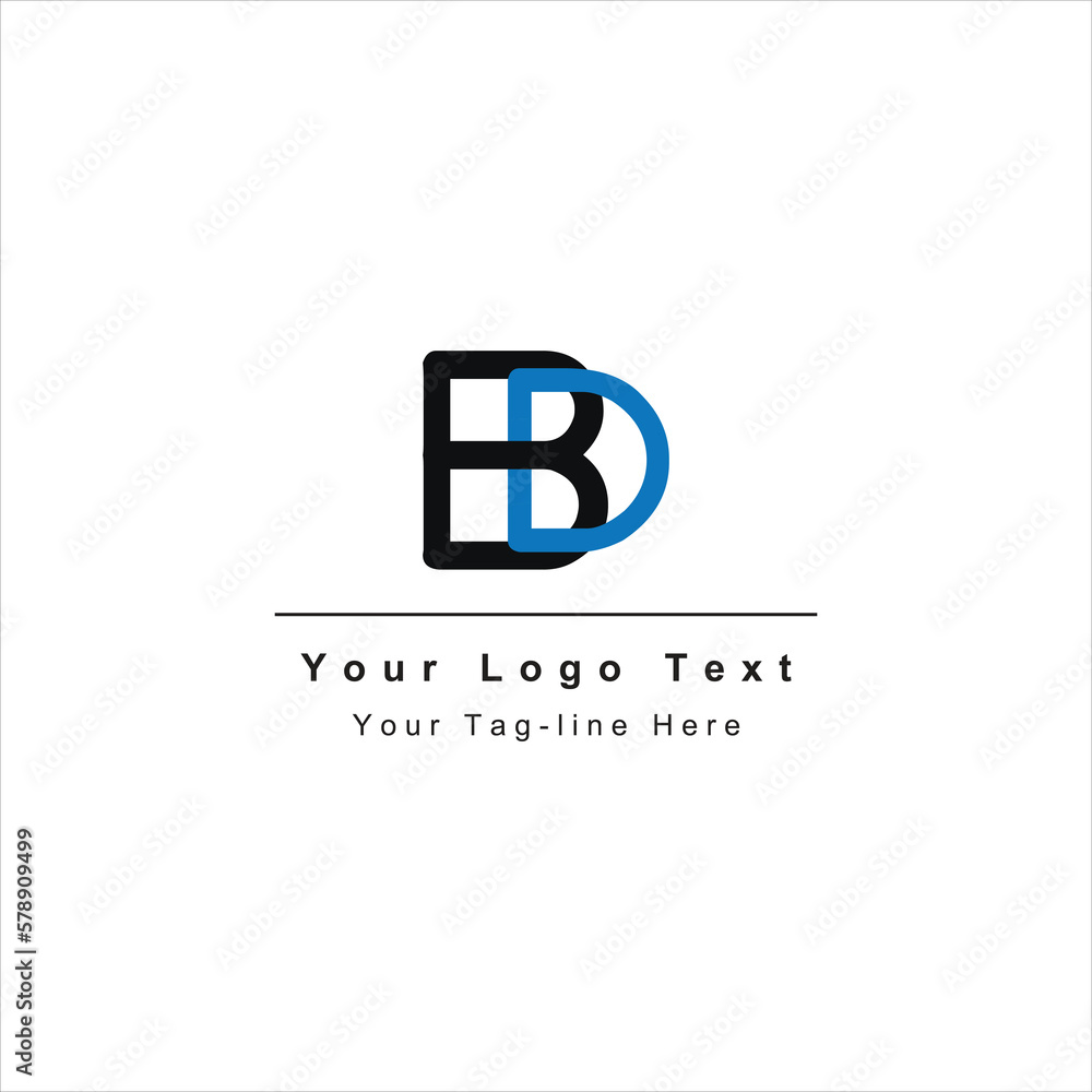 bd or db letter logo icon design template for finance business bd or db letter logo icon design template for finance business