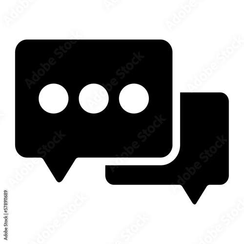 Chat glyph icon