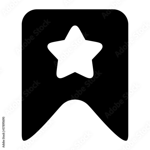 bookmark glyph icon