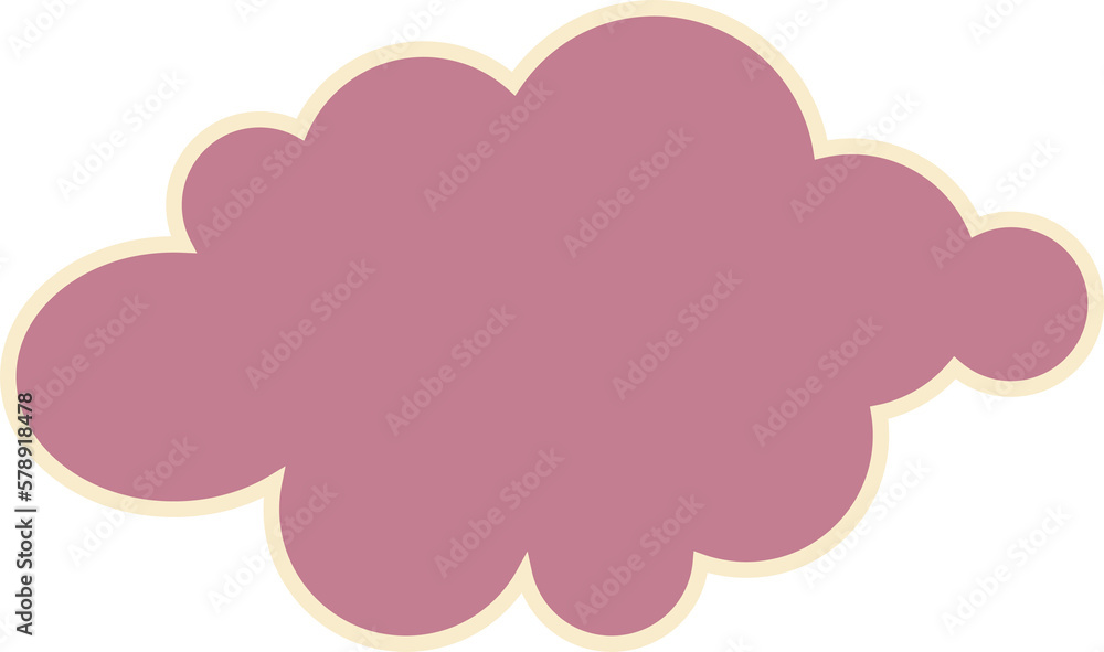 Cloud pattern in Morandi colors