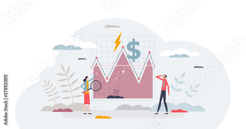 Energy demand and electricity consumption vs price tiny person concept, transparent background. Increased power usage compared with financial cost illustration. Data analysis for crisis.
