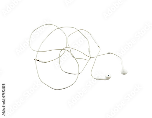 Headphones isolated on a white background photo