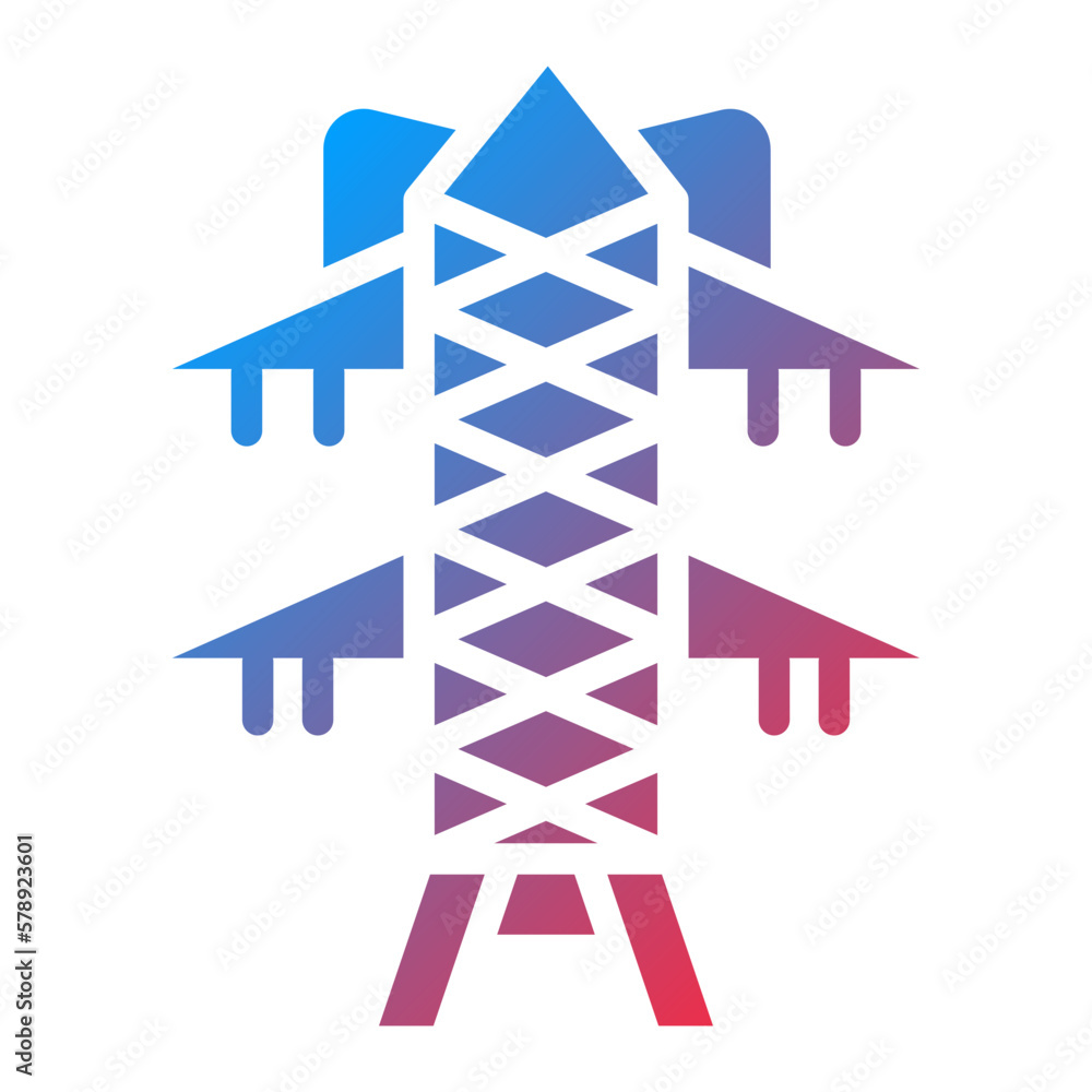 Vector Design Transmission Tower Icon Style Vector Design Transmission Tower Icon Style