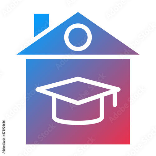 Vector Design Homeschooling Icon Style