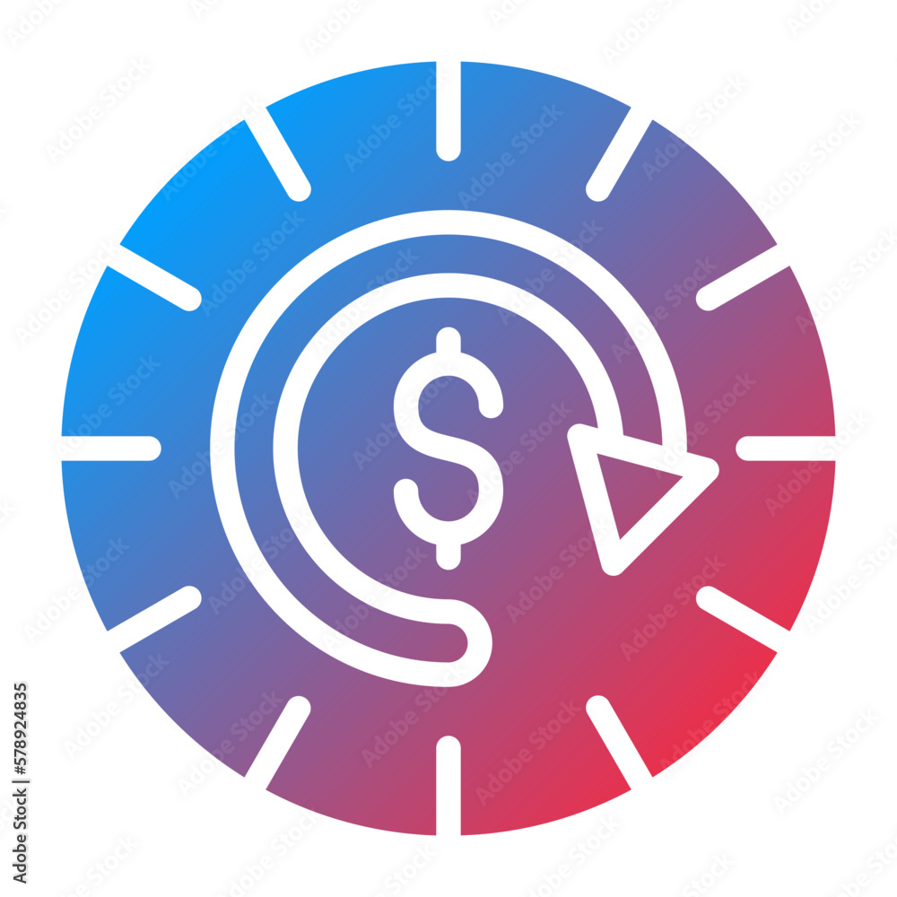 Vector Design Time is Money Icon Style Vector Design Time is Money Icon Style