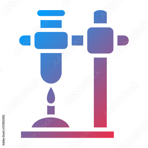 Vector Design Beaker Stand Icon Style