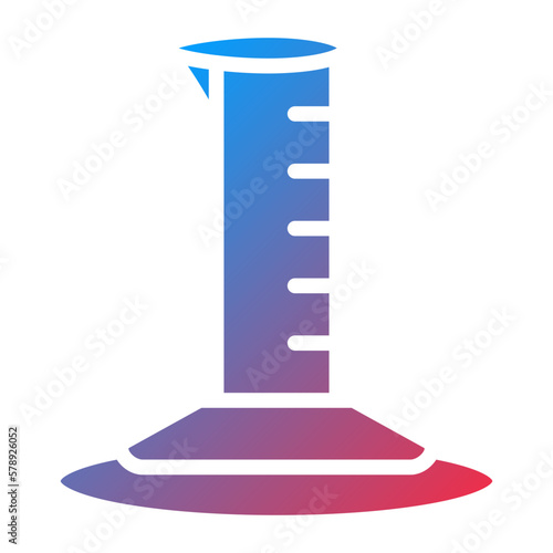 Vector Design Graduated Cylinder Icon Style