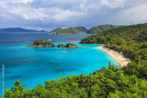 Picturesque Trunk Bay is a Caribbean paradise in St John, US Virgin Islands