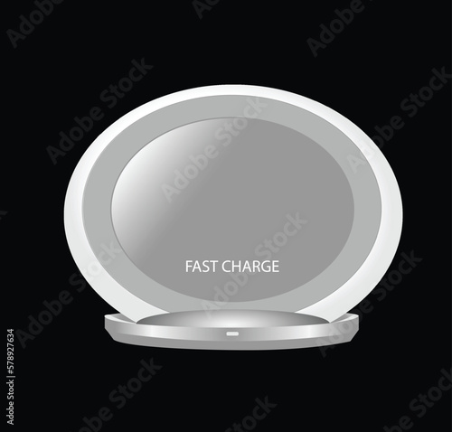 wireless fast charger white color