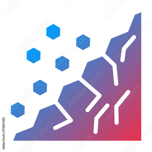 Vector Design Landslide Icon Style
