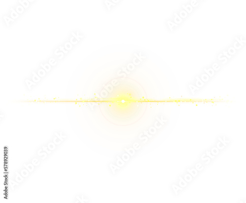 lens flare golden light dust particle magic style