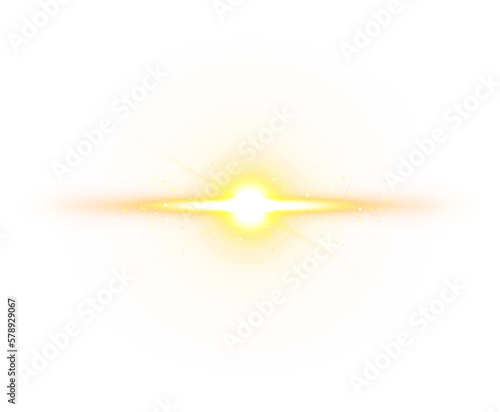 lens flare golden light dust particle magic style