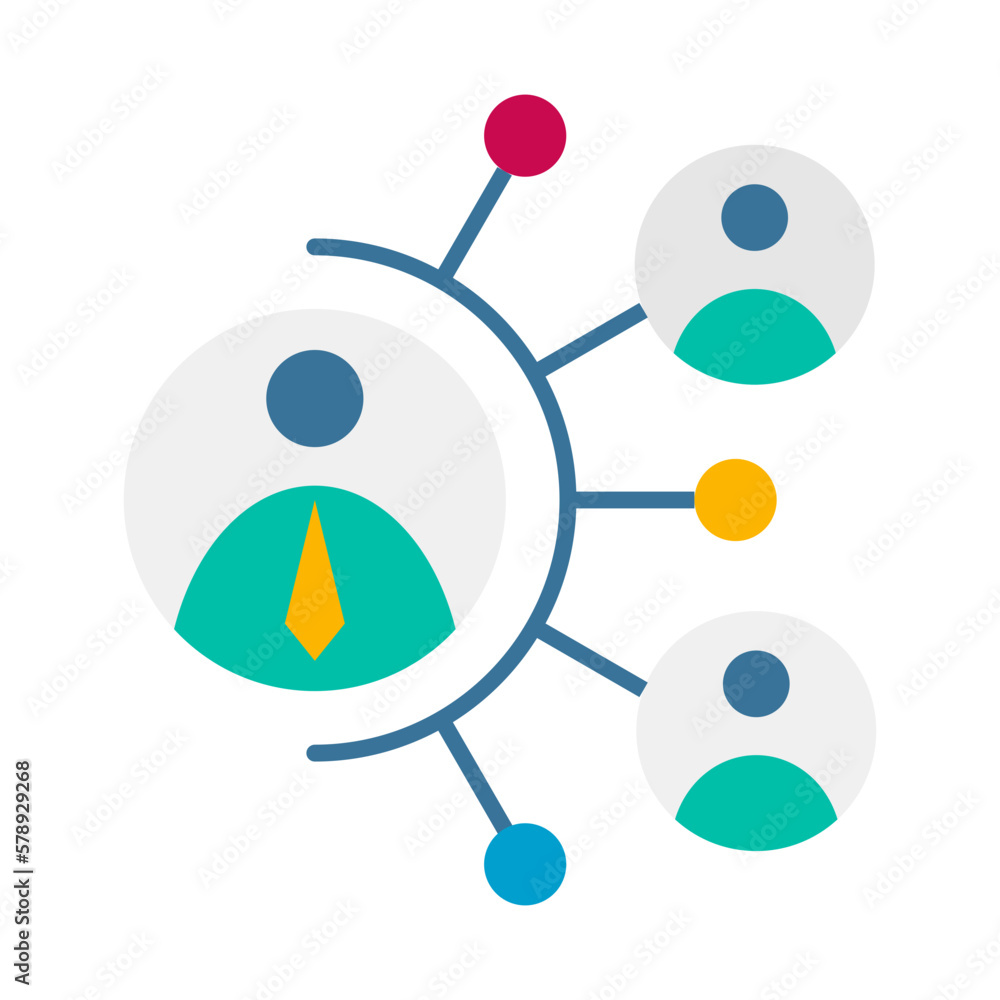 Fotografie Business icon logo with coordination icon