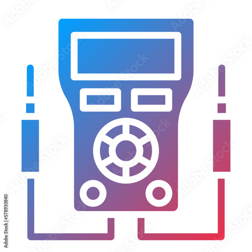 Vector Design Voltmeter Icon Style