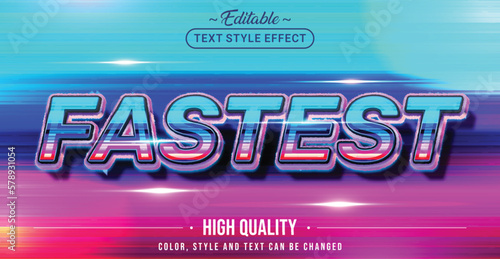 Editable text style effect - Fastest text style theme.