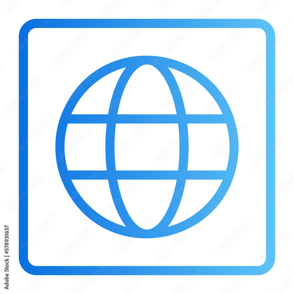 globe gradient icon globe gradient icon