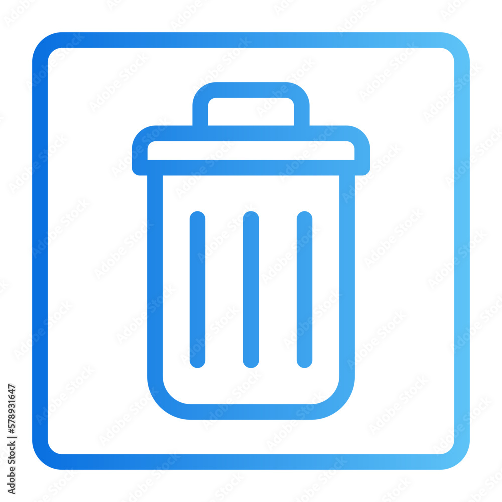 trash gradient icon trash gradient icon