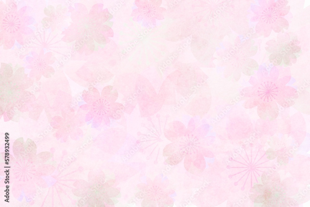 可愛いピンクの桜の花の春の背景 花の壁紙