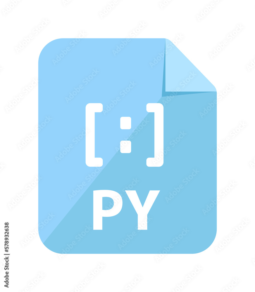 File formats vector icon illustration | .py , python File formats vector icon illustration | .py , python