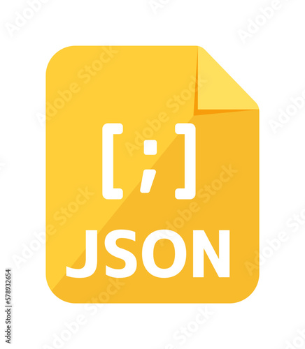 File formats vector icon illustration | Json