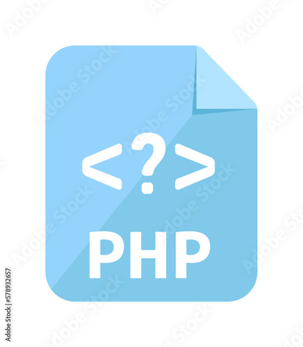 File formats vector icon illustration | PHP