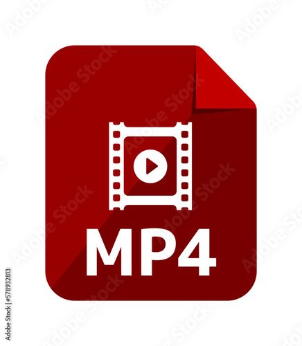 File formats vector icon illustration | MP4