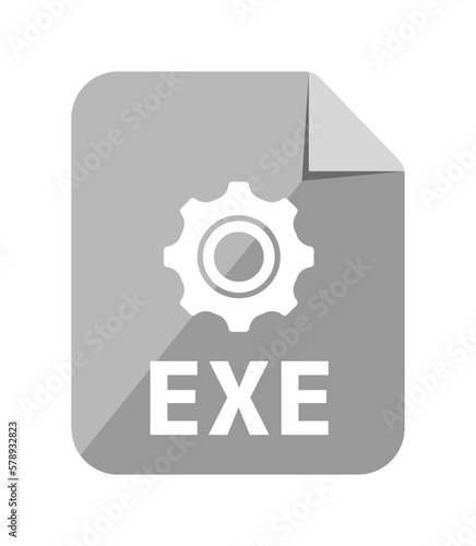 File formats vector icon illustration | .exe