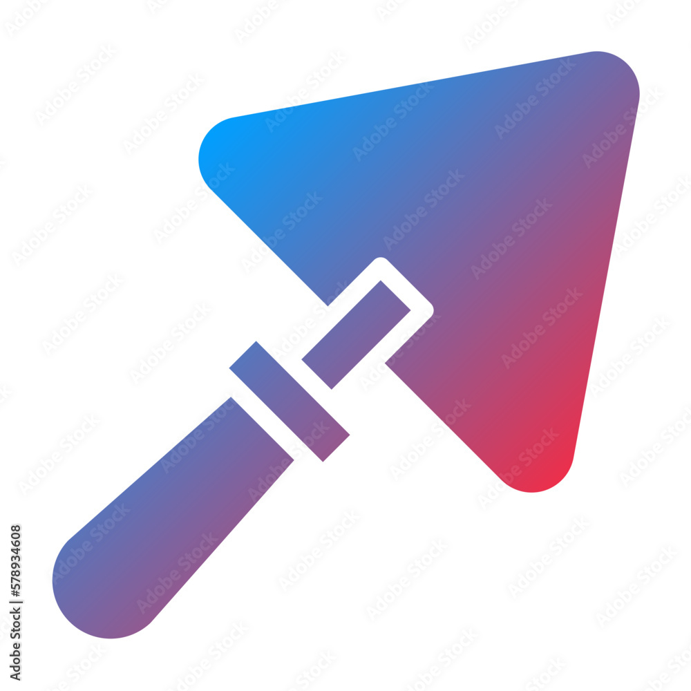 Vector Design Plastering Trowel Icon Style Vector Design Plastering Trowel Icon Style