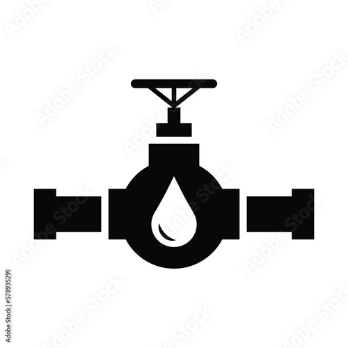 Plumbing pipe icon design. Pipe icon for pipeline construction and industry work. isolated on white background